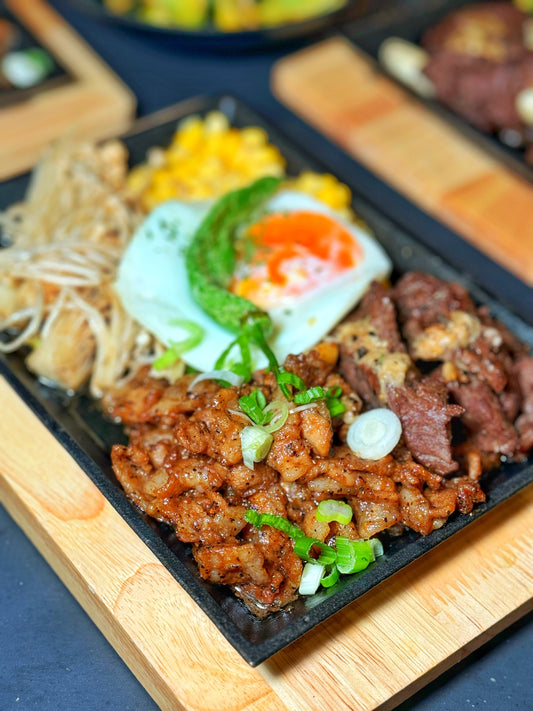 Steak and Egg Garlic Soy COMBO Plate