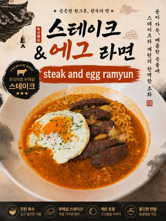 Steak and Egg Ramyun