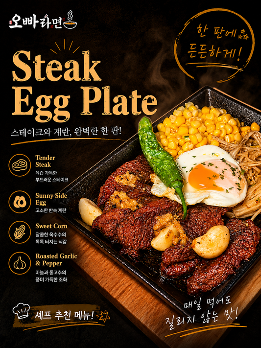 Steak Egg Plate